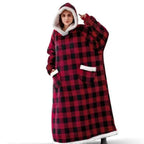 Fashion Winter Oversized Hoodies Sweatshirt Women Men Pullover Giant TV Blanket Hoodie Super Long Blanket With Sleeves  Super Long Flannel Blanket with Sleeves Winter Hoodie for Women Men Giant Fleece Pullover Oversized Hoodie Stevvex