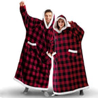 Fashion Winter Oversized Hoodies Sweatshirt Women Men Pullover Giant TV Blanket Hoodie Super Long Blanket With Sleeves  Super Long Flannel Blanket with Sleeves Winter Hoodie for Women Men Giant Fleece Pullover Oversized Hoodie Stevvex