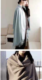 Fashion Winter Soft Wool Scarf Thickening Cashmere Lightweight Scarves Elegant Scarves Cashmere Escharpe Scarfs Lightweight Shawls Hijabs Shawls Scarves Warm Warps For Women