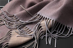 Fashion Winter Solid Soft Scarf Cashmere Lightweight Scarves Shawls Cashmere Escharpe Scarfs Lightweight Shawls Hijabs Shawls Escharpe Elegant Wrap Blanket Bandana Tassel For Lady
