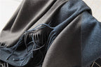 Fashion Winter Solid Soft Scarf Cashmere Lightweight Scarves Shawls Cashmere Escharpe Scarfs Lightweight Shawls Hijabs Shawls Escharpe Elegant Wrap Blanket Bandana Tassel For Lady