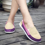 Fashion Women Flat Shoes New Espadrilles Casual Canvas Spring Summer Women Flat Mesh Running Casual Slip On Comfortable Walking Flats Shoes For Womens Stevvex