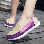 Fashion Women Flat Shoes New Espadrilles Casual Canvas Spring Summer Women Flat Mesh Running Casual Slip On Comfortable Walking Flats Shoes For Womens Stevvex