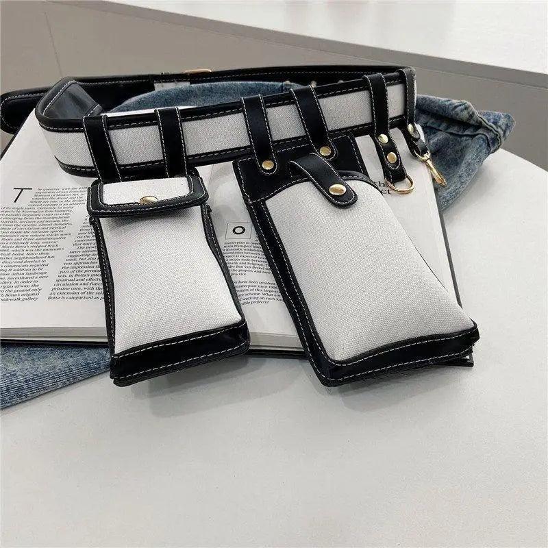 Fashion Women Leather Luxury Women Fanny Pack Black Retro Crossbody Shoulder Purse Wallet Party Bag For Women And Girl Stevvex