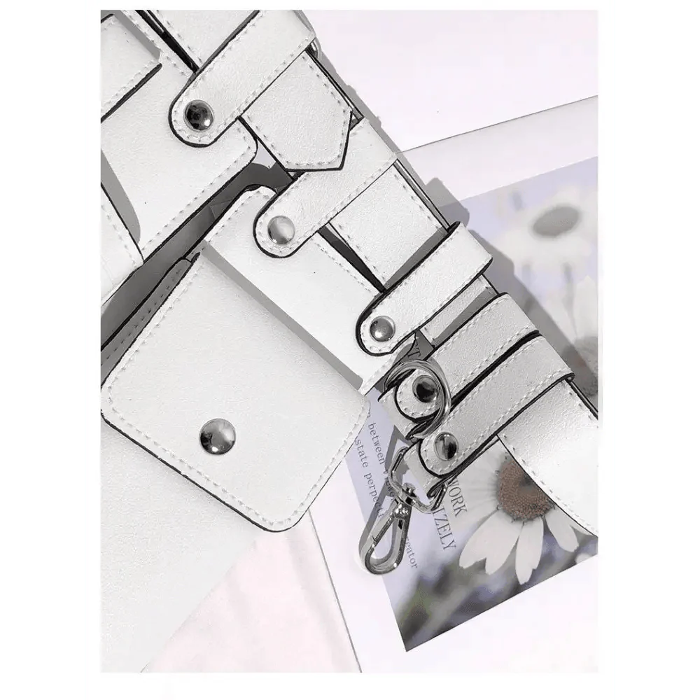 Fashion Women Leather Luxury Women Fanny Pack Black Retro Crossbody Shoulder Purse Wallet Party Bag For Women And Girl Stevvex