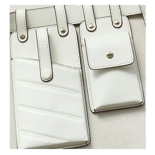Fashion Women Leather Luxury Women Fanny Pack Black Retro Crossbody Shoulder Purse Wallet Party Bag For Women And Girl Stevvex