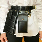 Fashion Women Leather Luxury Women Fanny Pack Black Retro Crossbody Shoulder Purse Wallet Party Bag For Women And Girl Stevvex