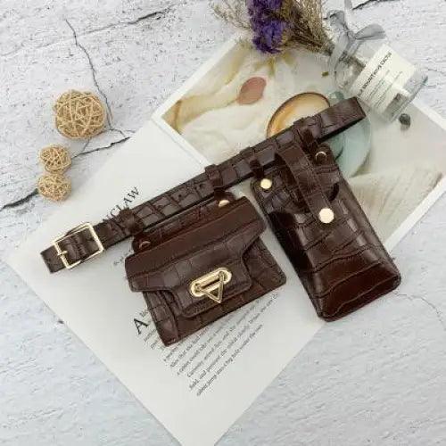 Fashion Women Leather Luxury Women Fanny Pack Black Retro Crossbody Shoulder Purse Wallet Party Bag For Women And Girl Stevvex