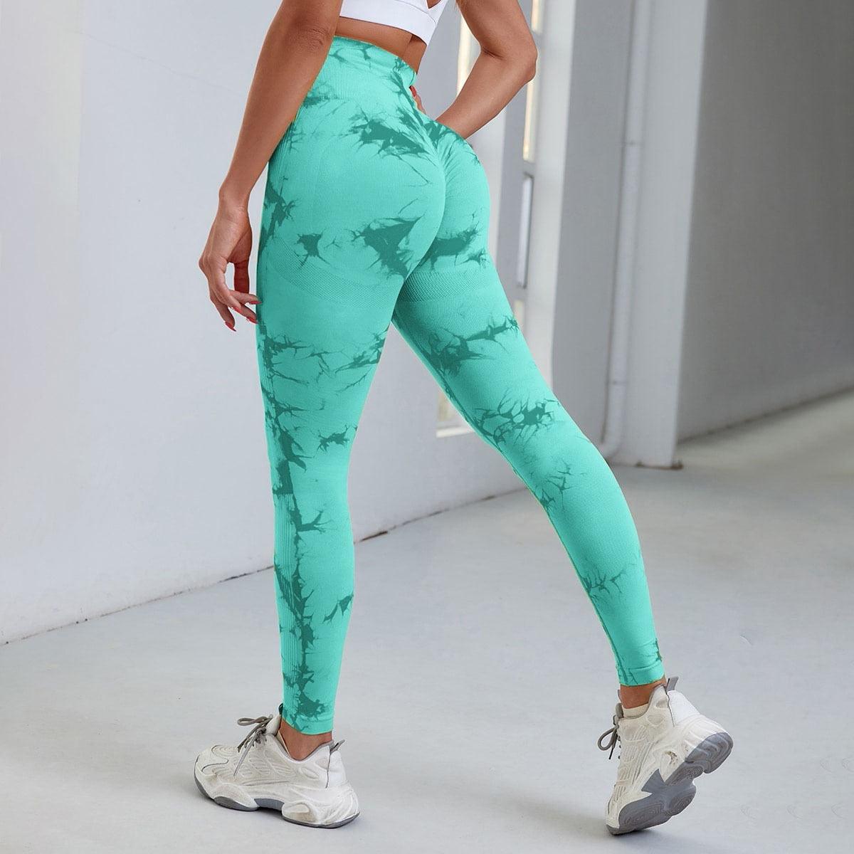Fashion Women Leggings For Fitness Yoga Pants Push Up Workout Sports Legging Women's Seamless Workout Leggings High Waist Tummy Control Yoga Pants Gym Compression High Waist Gym Ladies Clothing Stevvex