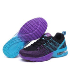 Fashion Women Lightweight Running Shoes Outdoor Sports Shoes Breathable Mesh Comfort Air Cushion Lace Up Sneakers Womans Athletic Sneakers Workout Running Shoes Stevvex