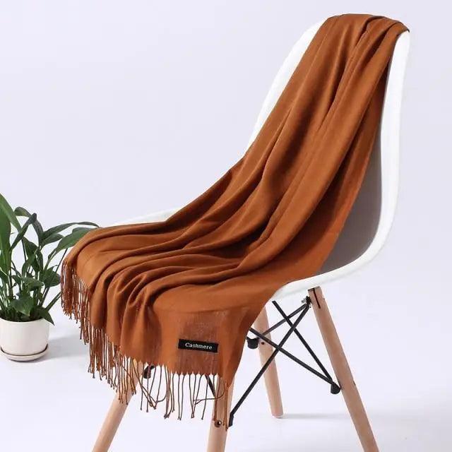 Fashion Women Scarf Winter Long Lady Shawls For Women For Winter Scarves Wraps Fashion Winter Women's Scarf Touch Shawl Wrapped Soft Warm Scarf Stevvex