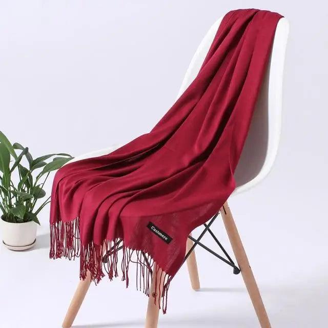 Fashion Women Scarf Winter Long Lady Shawls For Women For Winter Scarves Wraps Fashion Winter Women's Scarf Touch Shawl Wrapped Soft Warm Scarf Stevvex