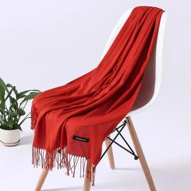 Fashion Women Scarf Winter Long Lady Shawls For Women For Winter Scarves Wraps Fashion Winter Women's Scarf Touch Shawl Wrapped Soft Warm Scarf Stevvex
