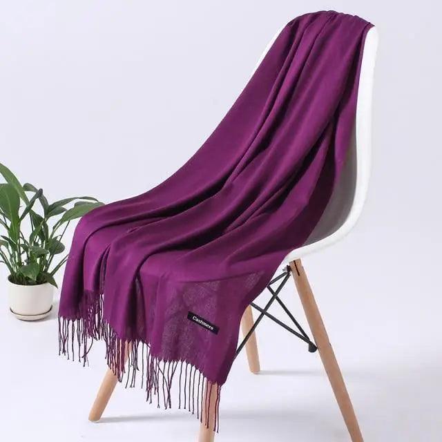 Fashion Women Scarf Winter Long Lady Shawls For Women For Winter Scarves Wraps Fashion Winter Women's Scarf Touch Shawl Wrapped Soft Warm Scarf Stevvex