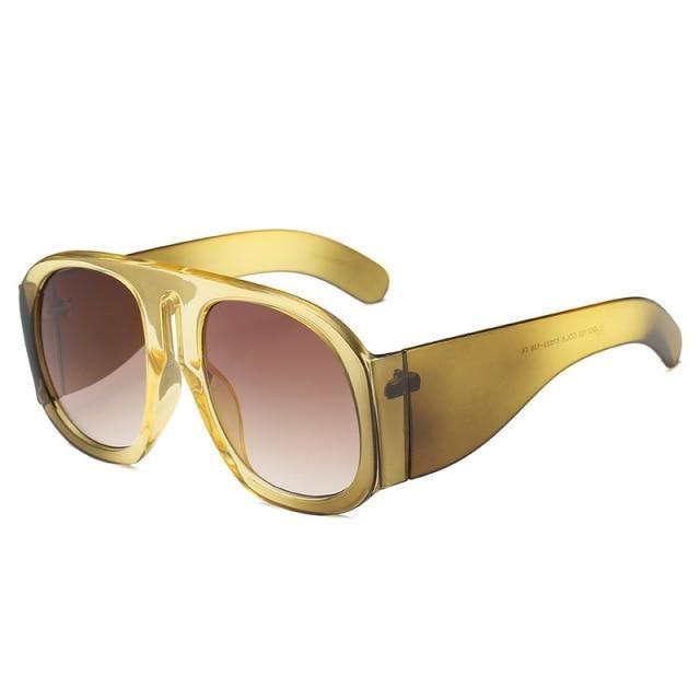 Fashionable & Luxury Round Shape Sunglasses For Men & Women & Designer Oversized & Attractive Personality Colorful Frames Unique Glasses In Retro Style Sunglasses Stevvex