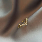 Fashionable And Personalized Light Luxury Open Ring(MAC233)
