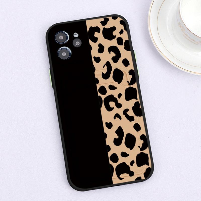 Fashionable Anti-Scratch Soft Lining Protective Case For iPhone Cases Card Holder Cute Flower Heart Phone Case For iPhone 12 13 Mini Pro Beautiful Design  Soft Iphone Case Stevvex