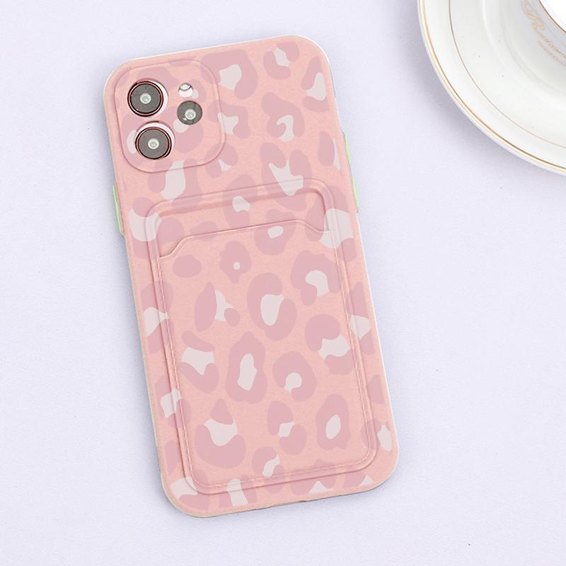 Fashionable Anti-Scratch Soft Lining Protective Case For iPhone Cases Card Holder Cute Flower Heart Phone Case For iPhone 12 13 Mini Pro Beautiful Design  Soft Iphone Case Stevvex