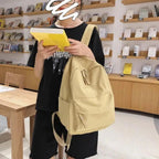 Fashionable Backpack And School Bag For Teenager Girls Stylish Anti Theft Laptop Shoulder Bags Solid Color Travel Backpack Stevvex
