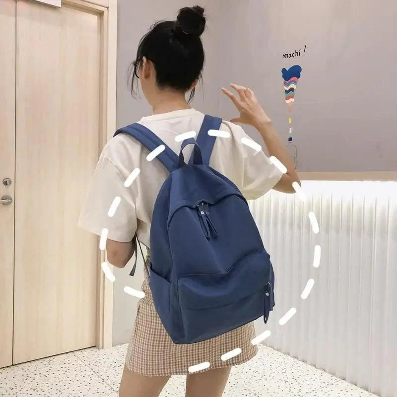 Fashionable Backpack And School Bag For Teenager Girls Stylish Anti Theft Laptop Shoulder Bags Solid Color Travel Backpack Stevvex