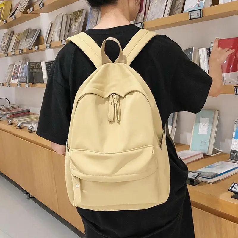 Fashionable Backpack And School Bag For Teenager Girls Stylish Anti Theft Laptop Shoulder Bags Solid Color Travel Backpack Stevvex