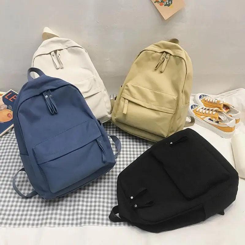 Fashionable Backpack And School Bag For Teenager Girls Stylish Anti Theft Laptop Shoulder Bags Solid Color Travel Backpack Stevvex