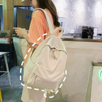 Fashionable Backpack And School Bag For Teenager Girls Stylish Anti Theft Laptop Shoulder Bags Solid Color Travel Backpack Stevvex