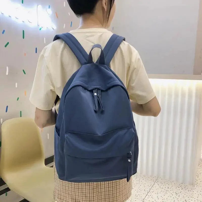 Fashionable Backpack And School Bag For Teenager Girls Stylish Anti Theft Laptop Shoulder Bags Solid Color Travel Backpack Stevvex