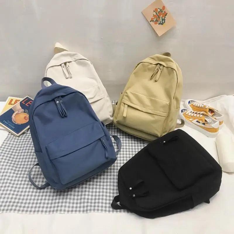 Fashionable Backpack And School Bag For Teenager Girls Stylish Anti Theft Laptop Shoulder Bags Solid Color Travel Backpack Stevvex