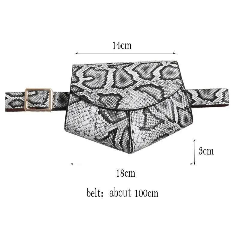 Fashionable Design Mini Adjustable Belt Waist Fanny Bag Ladies Cute Bag Women's Style Leather Pouch Stevvex