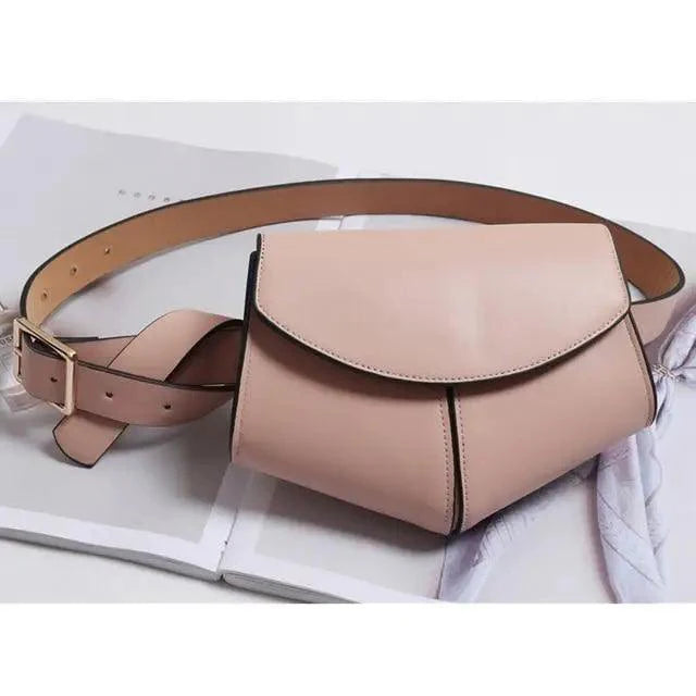Fashionable Design Mini Adjustable Belt Waist Fanny Bag Ladies Cute Bag Women's Style Leather Pouch Stevvex
