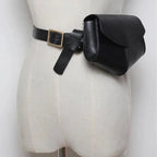 Fashionable Design Mini Adjustable Belt Waist Fanny Bag Ladies Cute Bag Women's Style Leather Pouch Stevvex