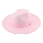 Fashionable Fedora Hats Women Wide Brim Dress Caps  Women's Fedora Hats Elegant Wide Brim Fedora Hat  Wedding Men Hat Warm Retro Style Belt 56-58cm