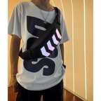 Fashionable Flash Reflective Chest Bag Iridescent Belt  Bum Bag For Travel Festival Sports Unisex Waist Bags Stevvex