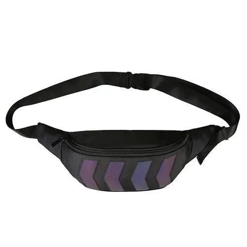 Fashionable Flash Reflective Chest Bag Iridescent Belt  Bum Bag For Travel Festival Sports Unisex Waist Bags Stevvex