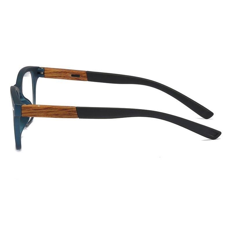 Fashionable Lightweight Frames Sunglasses Design Stylish Wood Grain Reading Glasses For Women Men Fashion Presbyopia Eye Glasses Male Diopter Modern Eyewear Stevvex