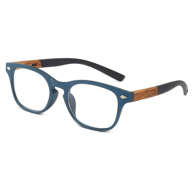 Fashionable Lightweight Frames Sunglasses Design Stylish Wood Grain Reading Glasses For Women Men Fashion Presbyopia Eye Glasses Male Diopter Modern Eyewear Stevvex