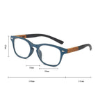Fashionable Lightweight Frames Sunglasses Design Stylish Wood Grain Reading Glasses For Women Men Fashion Presbyopia Eye Glasses Male Diopter Modern Eyewear Stevvex