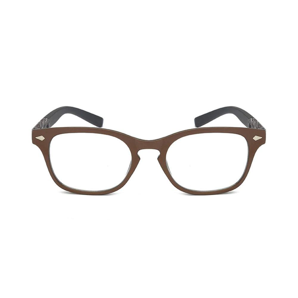 Fashionable Lightweight Frames Sunglasses Design Stylish Wood Grain Reading Glasses For Women Men Fashion Presbyopia Eye Glasses Male Diopter Modern Eyewear Stevvex
