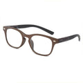 Fashionable Lightweight Frames Sunglasses Design Stylish Wood Grain Reading Glasses For Women Men Fashion Presbyopia Eye Glasses Male Diopter Modern Eyewear Stevvex