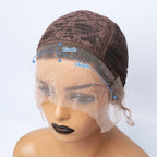 Fashionable Pixie Cut Wig Short Curly Human Hair Wigs Human Hair Wig 13X1 Lace Wig For Women Human Hair Pre Plucked For Black Women Gifts for Girlfriends Stevvex