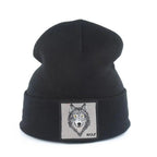 Fashionable Warm Animal Theme Wolf Knitted Unisex Beanies For Women Soft And Comfortable Beanies For Winter And Autumn Stevvex