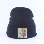 Fashionable Warm Animal Theme Wolf Knitted Unisex Beanies For Women Soft And Comfortable Beanies For Winter And Autumn Stevvex