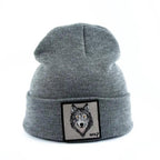 Fashionable Warm Animal Theme Wolf Knitted Unisex Beanies For Women Soft And Comfortable Beanies For Winter And Autumn Stevvex