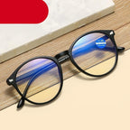 Fashionable Women And Men Round Reading Glasses Fashion Ultra Light Anti Blue Light Eyeglasses Unisex Stylish Eyeglasses Glasses Clear Lens Diopters +1+1.5+2+2.5+3+3.5+4 Stevvex