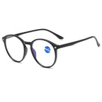 Fashionable Women And Men Round Reading Glasses Fashion Ultra Light Anti Blue Light Eyeglasses Unisex Stylish Eyeglasses Glasses Clear Lens Diopters +1+1.5+2+2.5+3+3.5+4 Stevvex