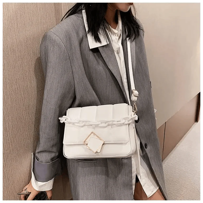 Fashionable Women's Bag Autumn Winter Female Literary Single-Shoulder Bag Chain Design Cross-Body Bag Trendy Women's Bag Stevvex