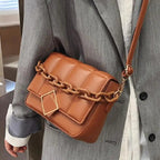 Fashionable Women's Bag Autumn Winter Female Literary Single-Shoulder Bag Chain Design Cross-Body Bag Trendy Women's Bag Stevvex