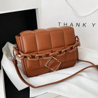 Fashionable Women's Bag Autumn Winter Female Literary Single-Shoulder Bag Chain Design Cross-Body Bag Trendy Women's Bag Stevvex