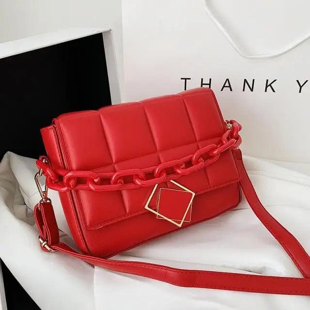 Fashionable Women's Bag Autumn Winter Female Literary Single-Shoulder Bag Chain Design Cross-Body Bag Trendy Women's Bag Stevvex